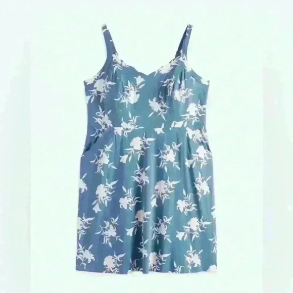 41 Hawthorn Beatriz Scallop Detail Dress in Blue - Size 1X (NWT) - Picture 2 of 4